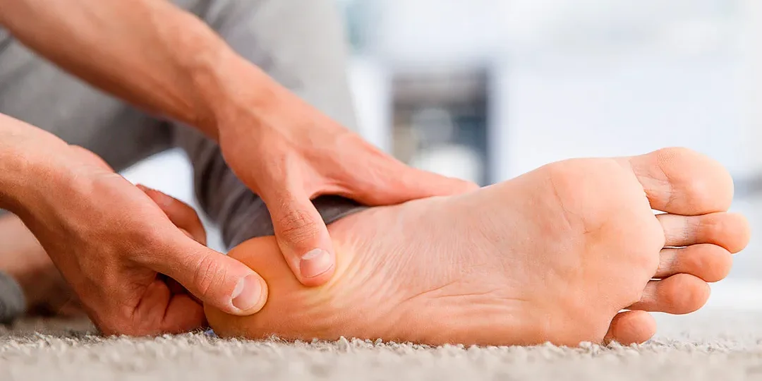 Treat plantar fasciitis with a slant board or calf stretcher