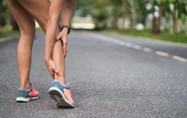 achilles-injury-from-running running and calf pain prevent or recover from injuries related to Achilles tendonitis, plantar fasciitis, shin splints, calf strains or tears, ankle sprains, and heel spurs.