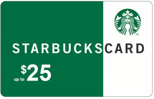 Starbucks Gift Card gift. Thank you for your purchase.