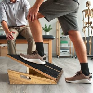 Incline board for calf stretching and physical therapy