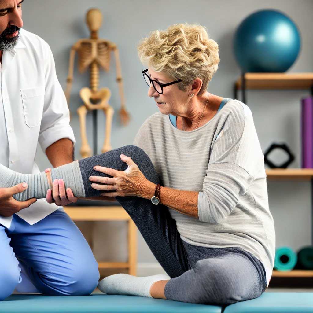 physical therapy treatment for calf stretching