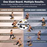 BAM Athletics All-in-One slant boards for exercise and fitness | Velour slant board for squats, calf stretcher | Runners, Joggers, Athletes, Workout at home or the gym or for physical therapy injury recovery