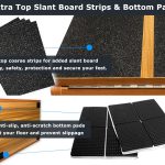 BAM Athletics All-in-One slant boards for exercise and calf stretching | Velour slant board | Extra top surface grip tape for the slant board to extend longevity and lifetime value