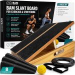 BAM Athletica Slant Boards for Exercise | Velour Board | Slant Board for Calf Stretching