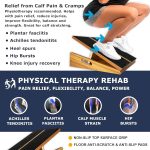 BAM Athletica slant boards for exercise, squats and lunges | Velour slant board | Calf stretcher slant board for squats and fitness