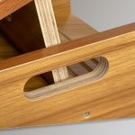 BAM Athletica slant boards for exercise and calf stretching | Velour slant board | Portable wooden slant board with side handles. If using a resistance band, weave the resitance band through the handles to perform upper body resistance exercises on the slant board