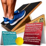 BAM Athletica adjustablel slant boards for exercise and calf stretching | Velour slant board | Calf stretcher slant board for squats and fitness