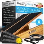 BAM Athletica slant board for physical therapy and injury rehab | Velour health slant board | Adjustable wooden calf stretcher slant boards for exercises